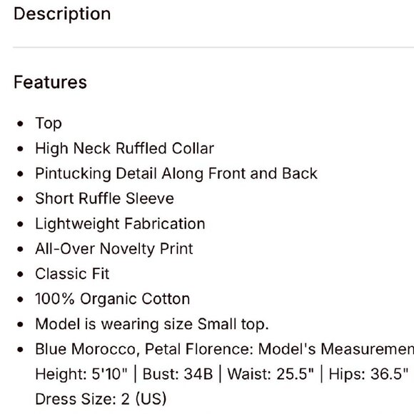 OLIPHANT Women's Pintuck Ruffle Top (Size SMALL) - Picture 5 of 8